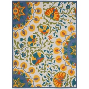 Nourison Aloha 9' x 12' Multicolor Outdoor Indoor/Outdoor Rug