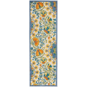 Nourison Aloha 2' x 6' Multicolor Outdoor Indoor/Outdoor Rug