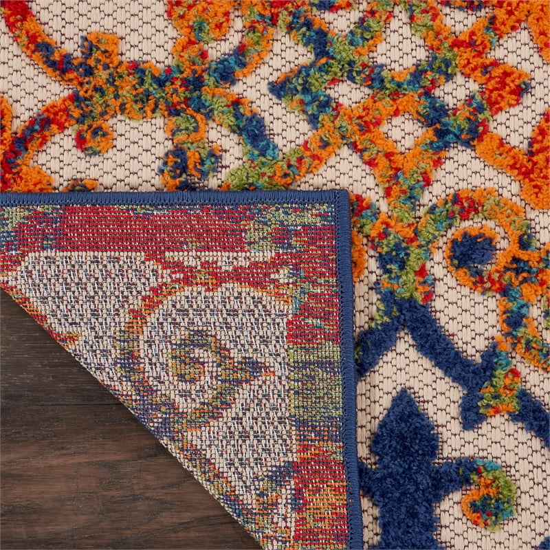 Nourison Aloha 2' x 6' Multicolor Outdoor Indoor/Outdoor Rug