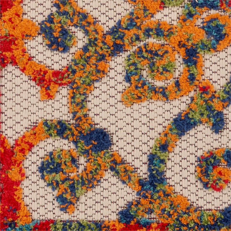 Nourison Aloha 2' x 6' Multicolor Outdoor Indoor/Outdoor Rug