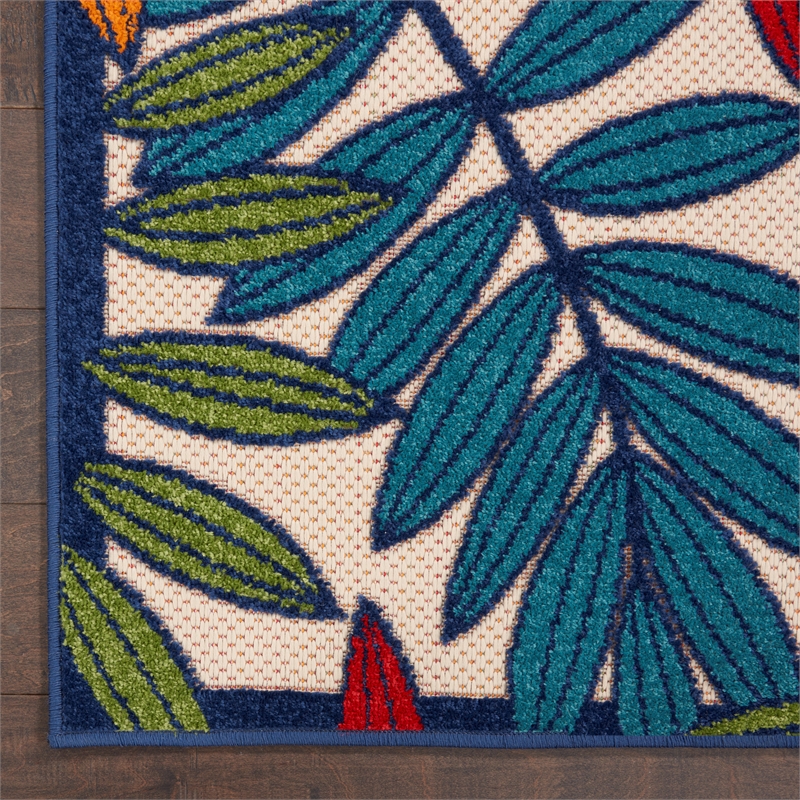 Nourison Aloha 2' x 6' Multicolor Outdoor Indoor/Outdoor Rug