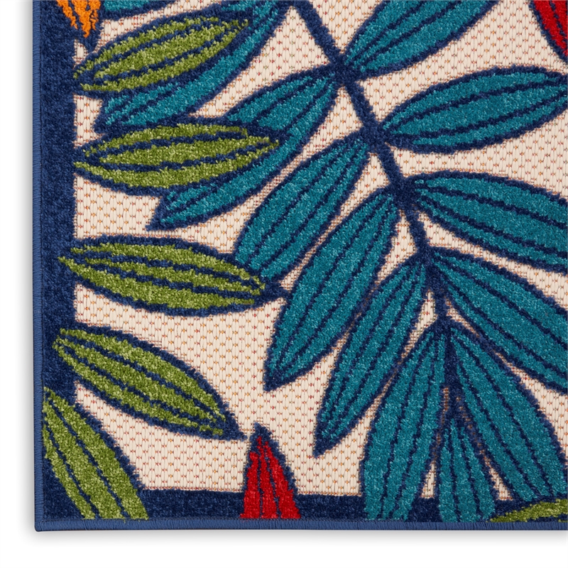 Nourison Aloha 2' x 6' Multicolor Outdoor Indoor/Outdoor Rug