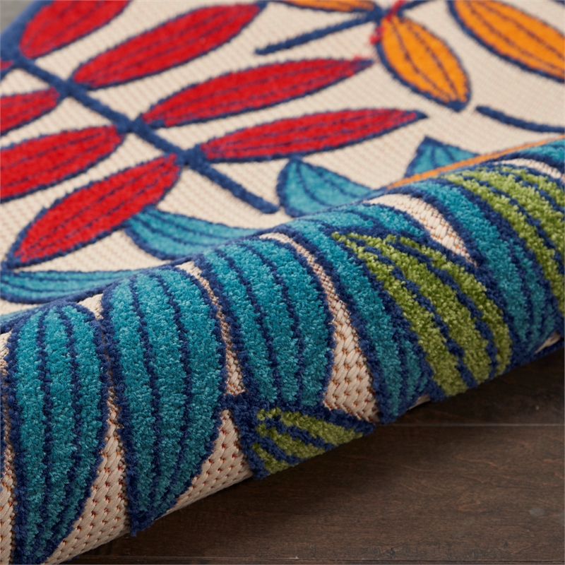 Nourison Aloha 2' x 6' Multicolor Outdoor Indoor/Outdoor Rug