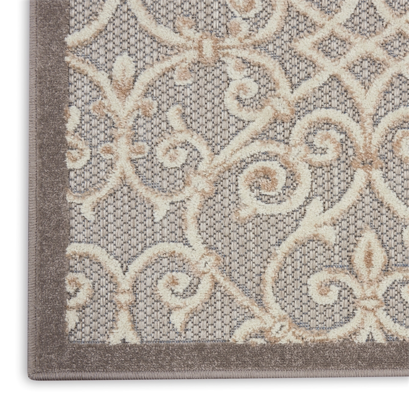 Nourison Aloha 2' x 6' Natural Outdoor Indoor/Outdoor Rug
