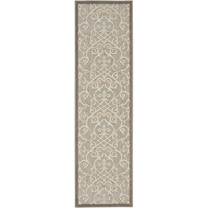 Nourison Aloha 2' x 6' Natural Outdoor Indoor/Outdoor Rug
