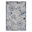 Nourison Aloha 5' x 8' Blue Gray Fabric Farmhouse Area Rug (5' x 8')