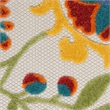 Nourison Aloha 12' x 15' Ivory Multicolor Fabric Farmhouse Area Rug (12' x 15')