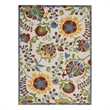 Nourison Aloha 12' x 15' Ivory Multicolor Fabric Farmhouse Area Rug (12' x 15')