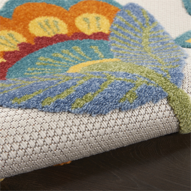 Nourison Aloha 12' x 15' Multicolor Outdoor Indoor/Outdoor Rug Polypropylene