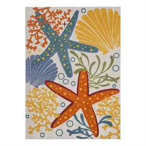 Nourison Aloha 12' x 15' Multicolor Outdoor Indoor/Outdoor Rug Polypropylene
