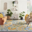 Nourison Aloha 12' x 15' Multicolor Outdoor Indoor/Outdoor Rug Polypropylene