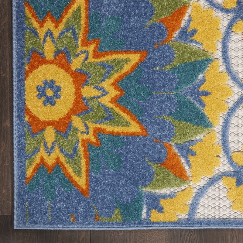 Nourison Aloha 12' x 15' Multicolor Outdoor Indoor/Outdoor Rug Polypropylene
