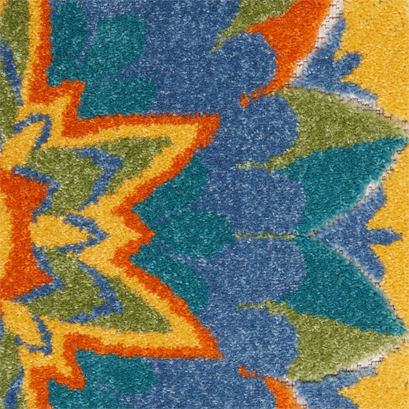 Nourison Aloha 12' x 15' Multicolor Outdoor Indoor/Outdoor Rug Polypropylene