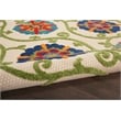 Nourison Aloha 4' x ROUND Blue/Multicolor Outdoor Indoor/Outdoor Rug