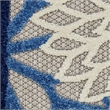 Nourison Aloha 9' x 12' Fabric Indoor/Outdoor Rug in Blue/Multi-Color