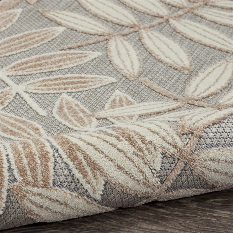 Nourison Aloha 6' x 9' Natural Outdoor Indoor/Outdoor Rug Polypropylene