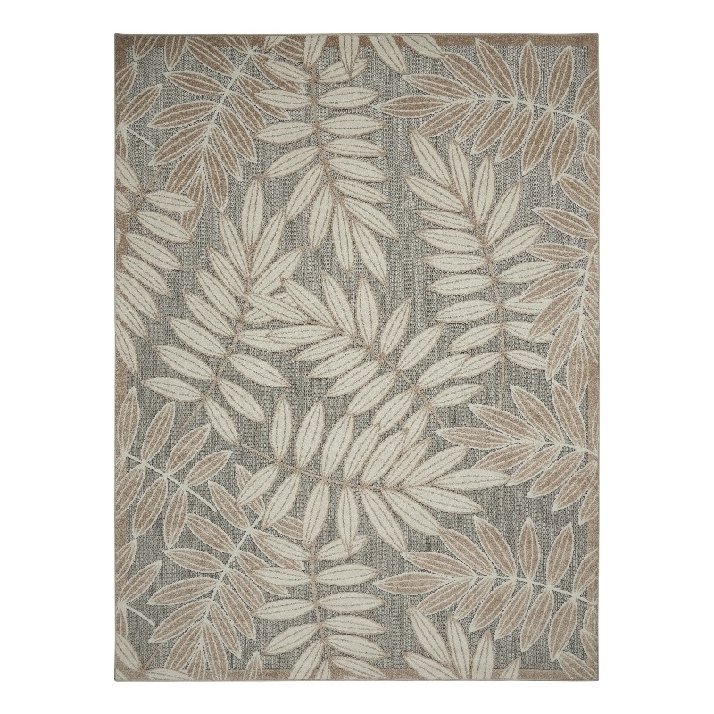 Nourison Aloha 6' x 9' Natural Outdoor Indoor/Outdoor Rug Polypropylene