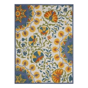 Nourison Aloha 7'10&quot x 10'6&quot Multicolor Outdoor Indoor/Outdoor Rug Polypropylene