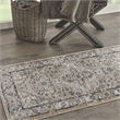 Nourison Concerto 2' x 4' Beige Gray Fabric Farmhouse Area Rug (2' x 4')
