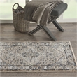 Nourison Concerto 2' x 4' Beige Gray Fabric Farmhouse Area Rug (2' x 4')