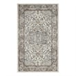 Nourison Concerto 3' x 5' Ivory Gray Fabric Farmhouse Area Rug (3' x 5')