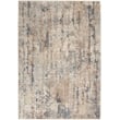 Nourison Concerto 4' x 6' Beige Gray Fabric Modern Area Rug (4' x 6')