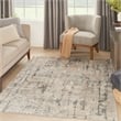 Nourison Concerto 4' x 6' Beige Gray Fabric Modern Area Rug (4' x 6')