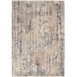 Nourison Concerto 4' x 6' Beige Gray Fabric Modern Area Rug (4' x 6')