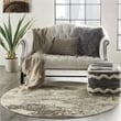 Nourison Celestial 4' x ROUND Ivory/Gray Modern Indoor Rug