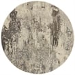 Nourison Celestial 4' x ROUND Ivory/Gray Modern Indoor Rug