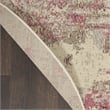 Nourison Celestial 4' x ROUND Ivory/Pink Modern Indoor Rug Polypropylene