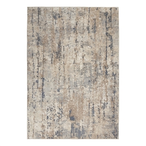 Nourison Concerto 5' x 7' Beige Gray Fabric Modern Area Rug (5' x 7')