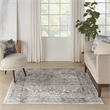 Nourison Concerto 5' x 7' Ivory Gray Fabric Farmhouse Area Rug (5' x 7')