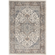 Nourison Concerto 5' x 7' Ivory Gray Fabric Farmhouse Area Rug (5' x 7')