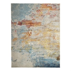 Nourison Celestial 10' x 14' Multicolor Fabric Modern Area Rug (10' x 14')
