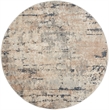 Nourison Concerto 5' x Round Beige Gray Fabric Modern Area Rug (5' Round)