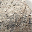 Nourison Concerto 5' x Round Beige Gray Fabric Modern Area Rug (5' Round)