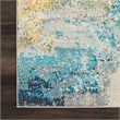 Nourison Celestial 6' Runner Multicolor Fabric Modern Area Rug (6' Runner)