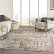 Nourison Concerto 10' x 14' Beige Gray Fabric Modern Area Rug (10' x 14')