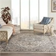 Nourison Concerto 10' x 14' Ivory/Grey Fabric Farmhouse Indoor Rug