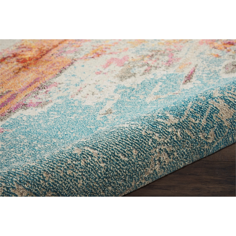 Nourison Celestial 2' x 4' Multicolor Fabric Modern Area Rug (2' x 4')