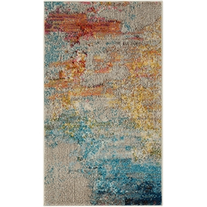 Nourison Celestial 2' x 4' Multicolor Fabric Modern Area Rug (2' x 4')