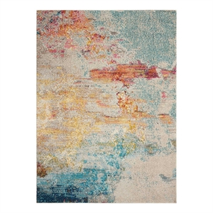 Nourison Celestial 7' x 10' Multicolor Fabric Modern Area Rug (7' x 10')