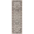 Nourison Concerto 8' Runner Ivory Gray Fabric Farmhouse Area Rug (8' Runner)