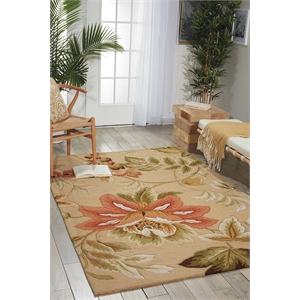 Nourison Fantasy 8' x 10'6&quot Beige Contemporary Indoor Rug
