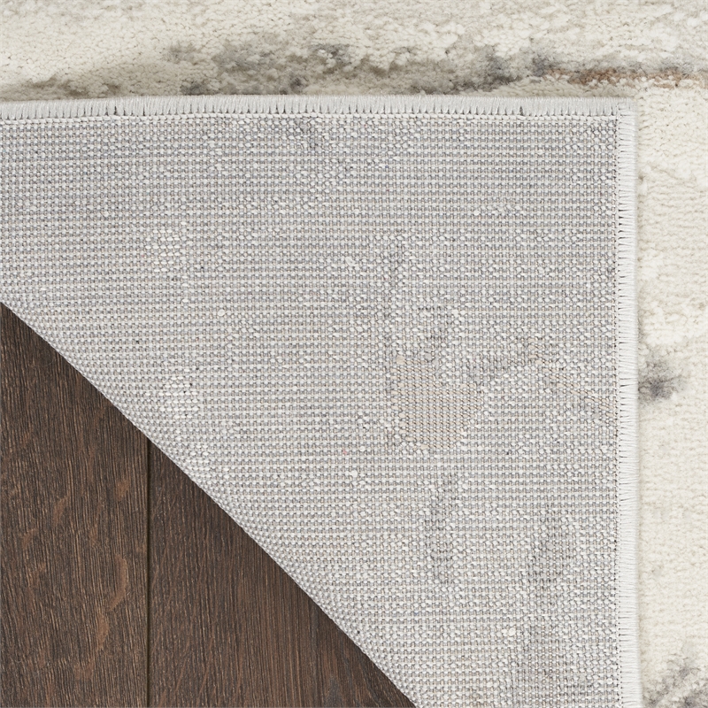 Nourison Elation 2' x 3' Ivory/Grey Modern Indoor Rug