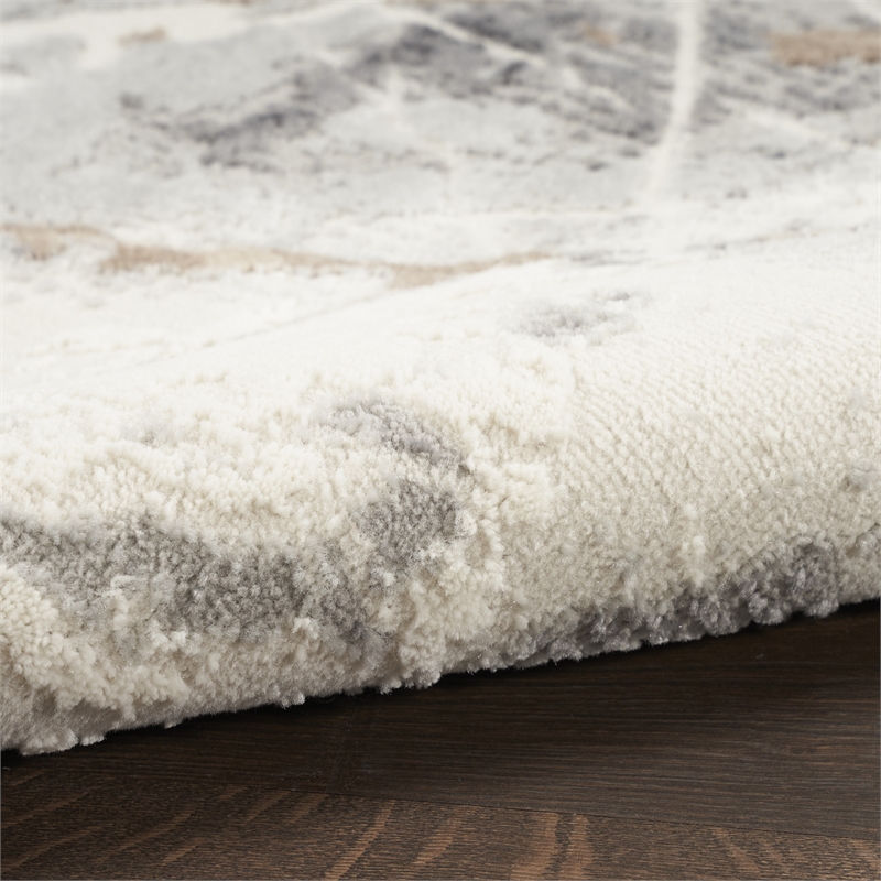 Nourison Elation 2' x 3' Ivory/Grey Modern Indoor Rug