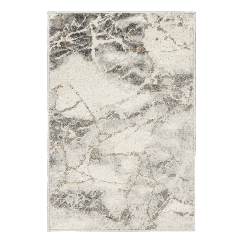 Nourison Elation 2' x 3' Ivory/Grey Modern Indoor Rug