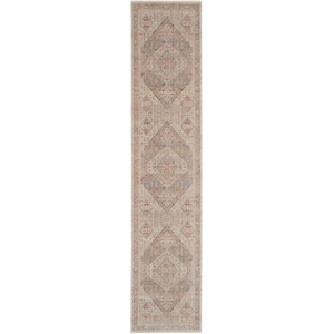 Nourison Enchanting Home 2'7&quot x 10' Beige/Grey Farmhouse & Country Indoor Rug