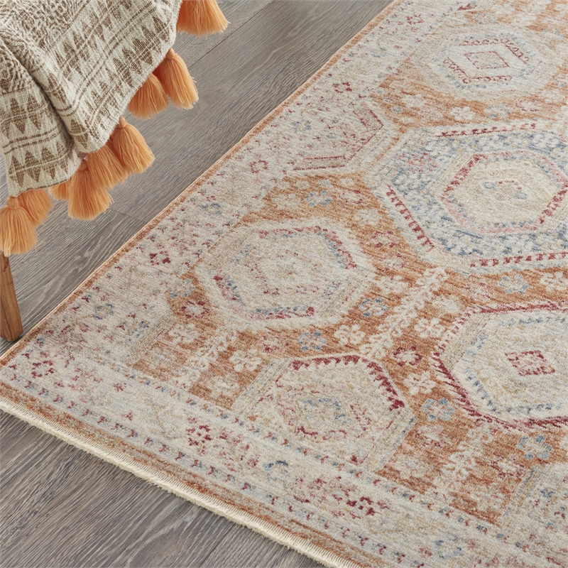 Nourison Enchanting Home 3' x 5' Brick Farmhouse & Country Indoor Rug Polyester